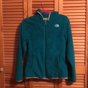 North Face zip sweat shirt